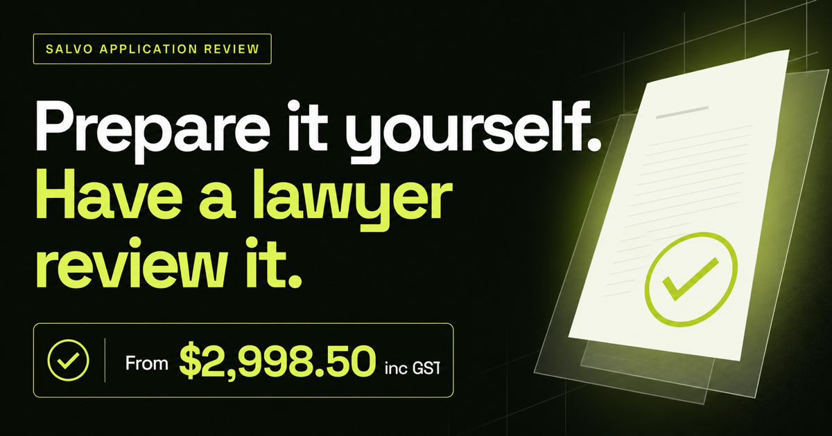 Salvo Application Review in Salvo Migration's black, cream and lime branding