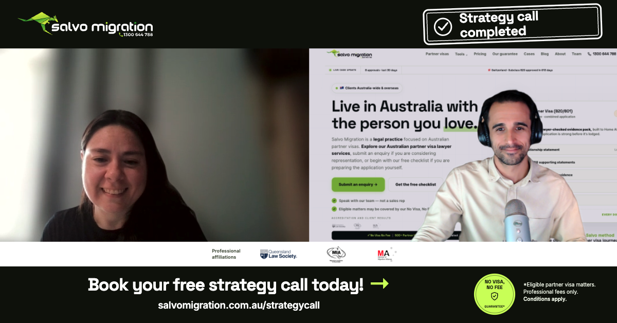 Martin Salvo and a participant at the end of a recent strategy call.