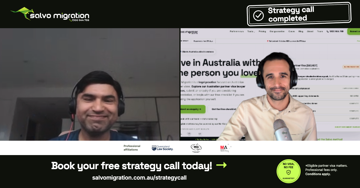 A participant and Martin Salvo following a recent strategy call.
